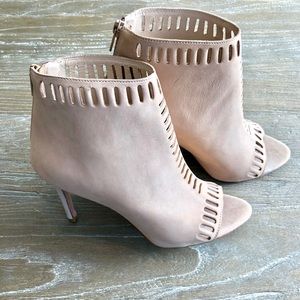 Loeffler Randall Nude Suede Booties